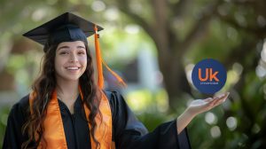 Graduadada de Universidad Uk descubriendo el portal Uk