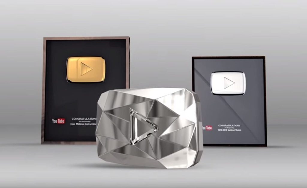 placas de youtube cristiano ronaldo gana la placa de oro 