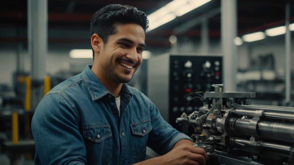 cuanto gana un ingeniero industrial en méxico ingeniero industrial latino reparando una máquina 