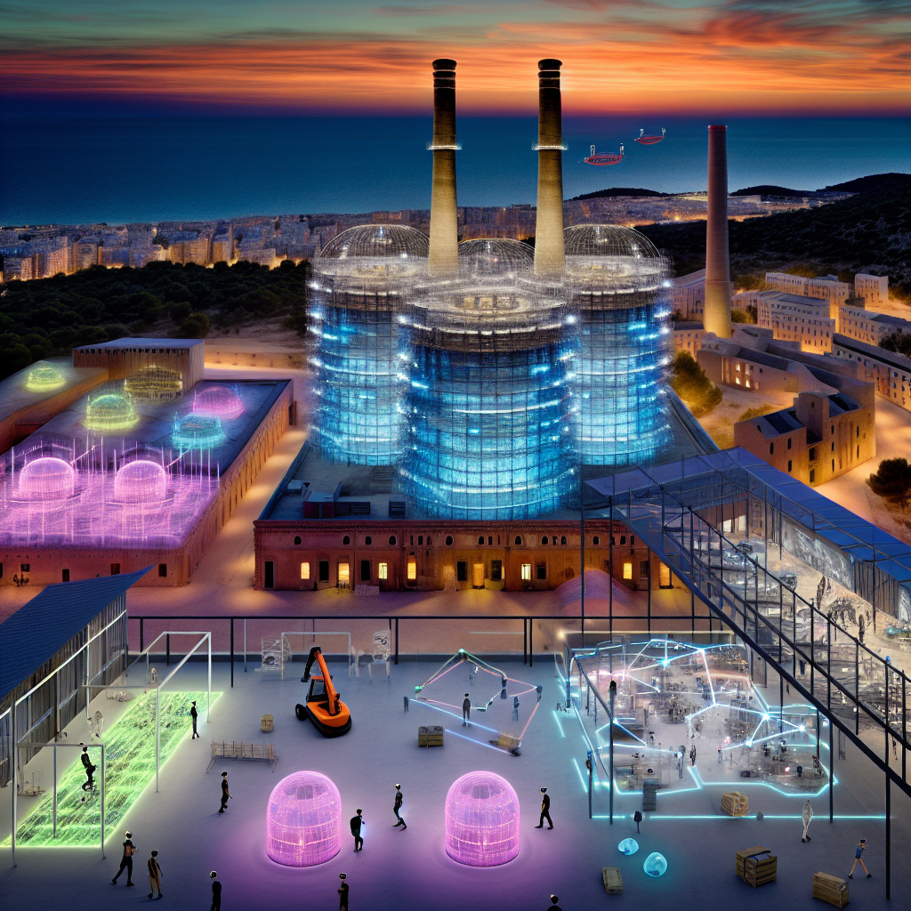 Innovación en Catalunya: Centro Digital Educativo al Amanecer Catalunya impulsa transformación digital en un centro educativo iluminado y futurista