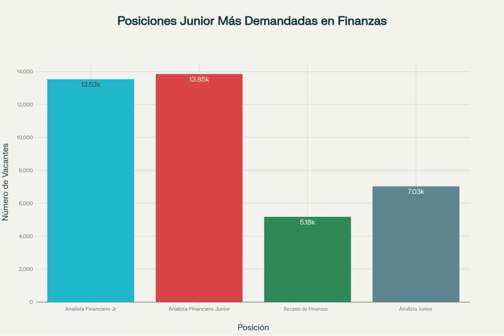 Sueldos de un financiero con poca experiencia